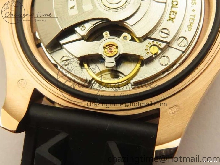 Black on 126655 Black 1:1 Bezel VS3235 Yacht-Master Edition Best Rubber Strap Ceramic RG 3EF 0415